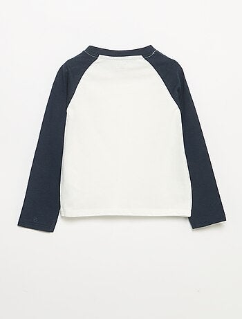 Camiseta de manga larga raglán