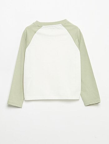 Camiseta de manga larga raglán