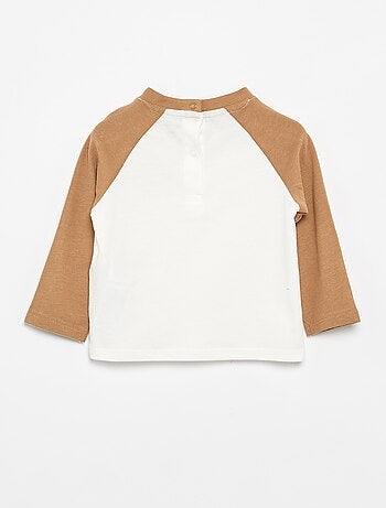 Camiseta de manga larga raglán