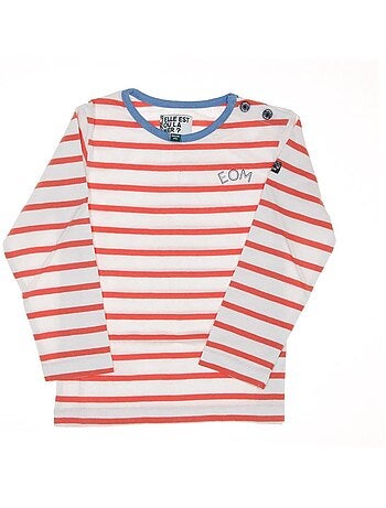 Camiseta de Manga Larga Rayas para Niños