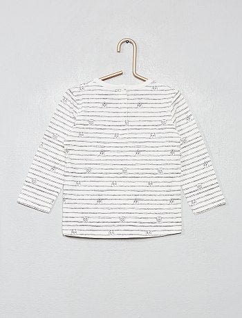 Camiseta de manga larga 'robot' - Kiabi