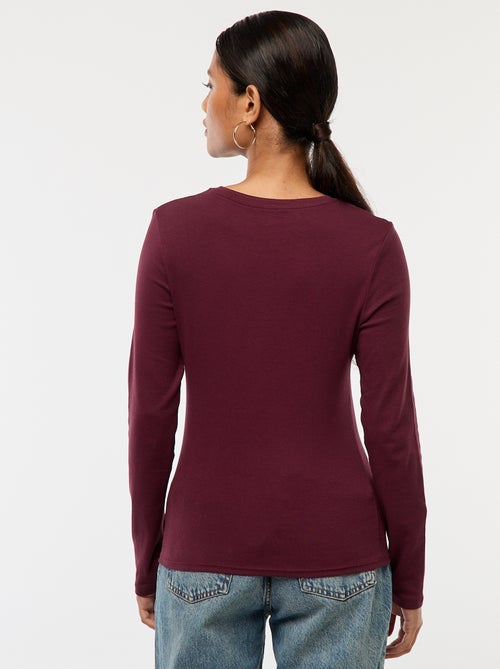 Camiseta de manga larga - Kiabi