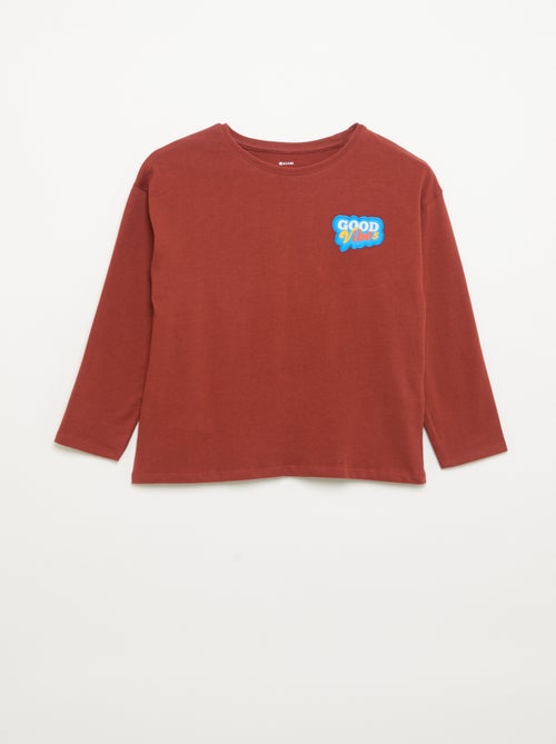 Camiseta de manga larga - Kiabi
