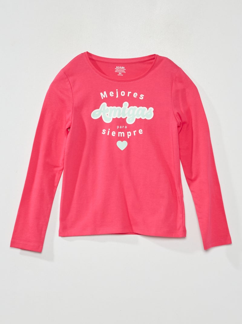 Camiseta de manga larga ROSA - Kiabi
