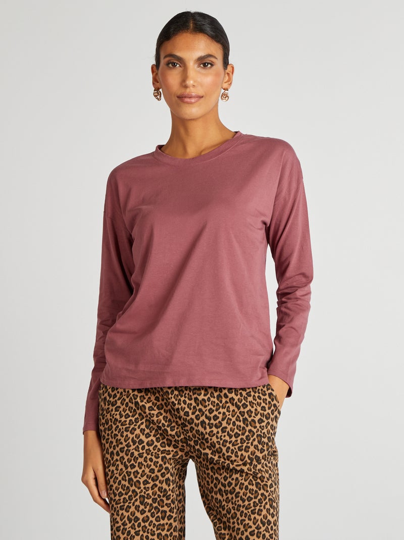 Camiseta de manga larga ROSA - Kiabi