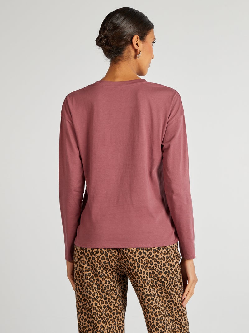 Camiseta de manga larga ROSA - Kiabi