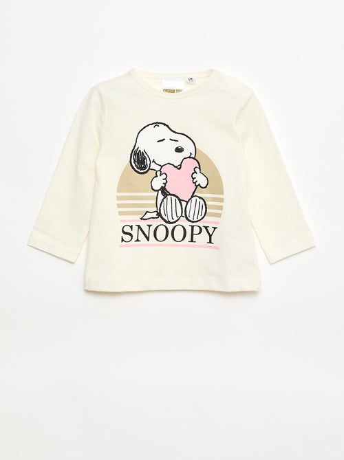 Camiseta de manga larga 'Snoopy' - Kiabi