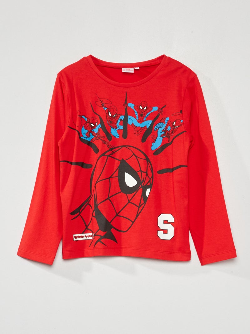 Camiseta de manga larga 'Spider-Man' ROJO - Kiabi