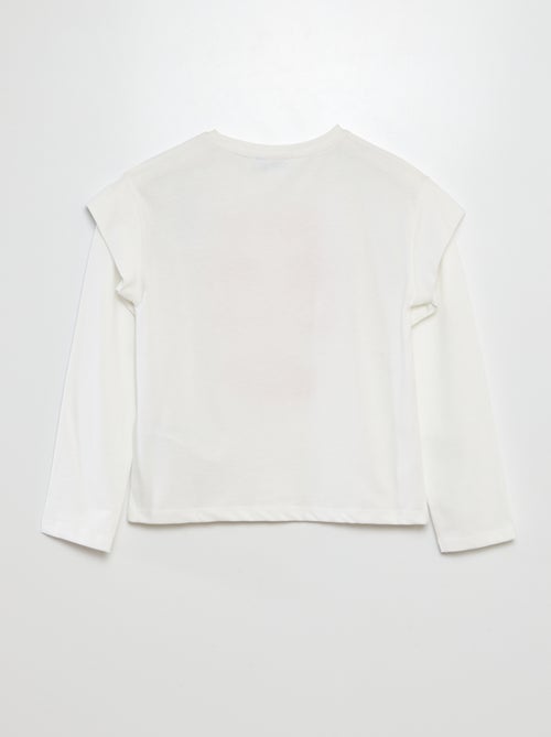 Camiseta de manga larga 'Stitch' - Kiabi