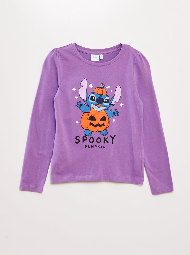 Camiseta de manga larga 'Stitch' 'Disney' - Halloween PURPURA - Kiabi