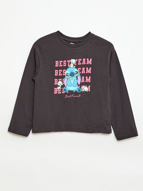 Camiseta de manga larga 'Stitch' - Kiabi