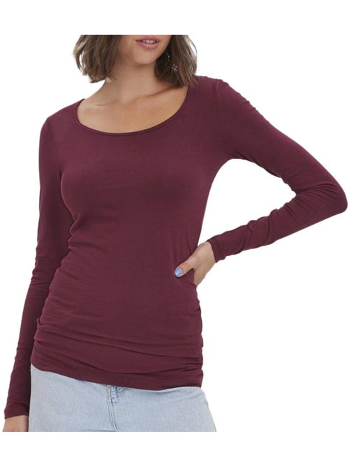 Camiseta de Manga Larga Suave Vero Moda para Mujer - Kiabi