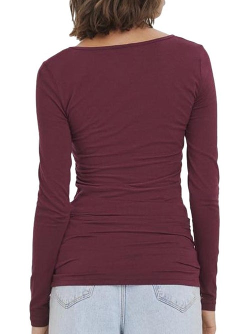 Camiseta de manga larga suave vero moda para mujer - Kiabi Camiseta de manga larga suave vero moda para mujer - Kiabi
