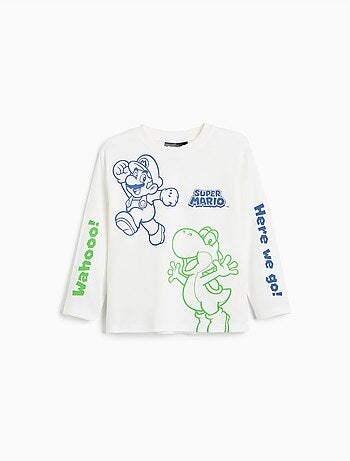 Camiseta de manga larga 'super mario', mo fashion