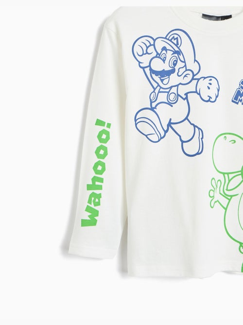 Camiseta de manga larga 'super mario', mo fashion - Kiabi Camiseta de manga larga 'super mario', mo fashion - Kiabi
