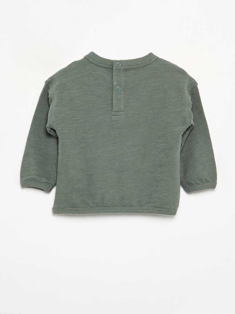 Camiseta de manga larga Verde - Kiabi