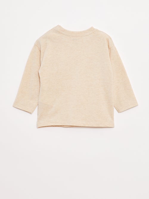 Camiseta de manga larga y bolsillo en el pecho - Kiabi