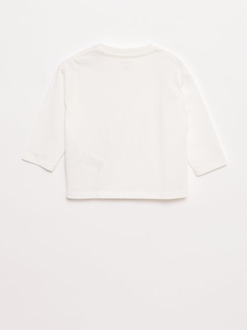 Camiseta de manga larga y bolsillo en el pecho - Kiabi