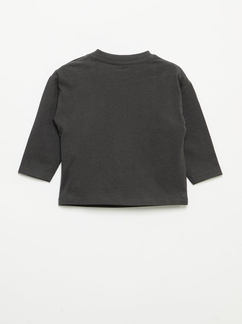 Camiseta de manga larga y bolsillo en el pecho - Kiabi