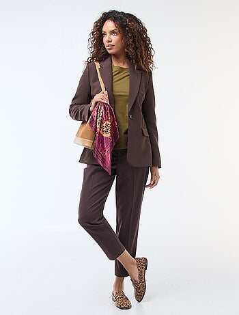 Camiseta de manga larga y cuello redondo