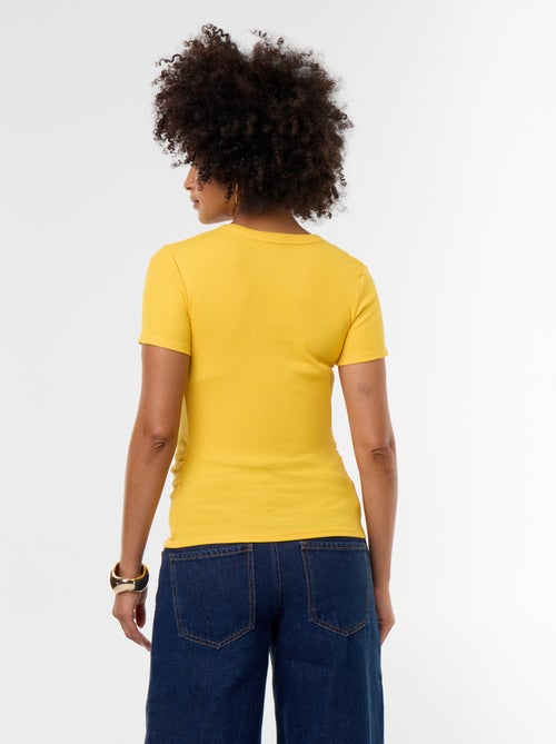 Camiseta de maternidad acanalada - Kiabi Camiseta de maternidad acanalada - Kiabi