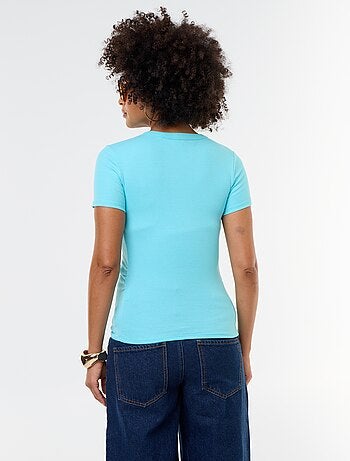 Camiseta de maternidad acanalada