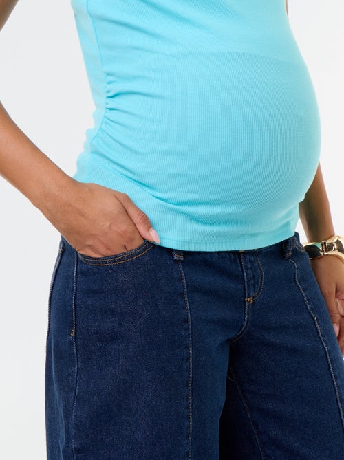 Camiseta de maternidad acanalada - Kiabi