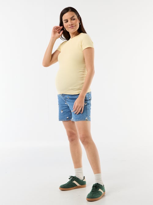 Camiseta de maternidad de canalé - Kiabi