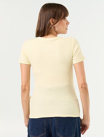 Camiseta de maternidad acanalada