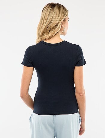 Camiseta de maternidad de canalé