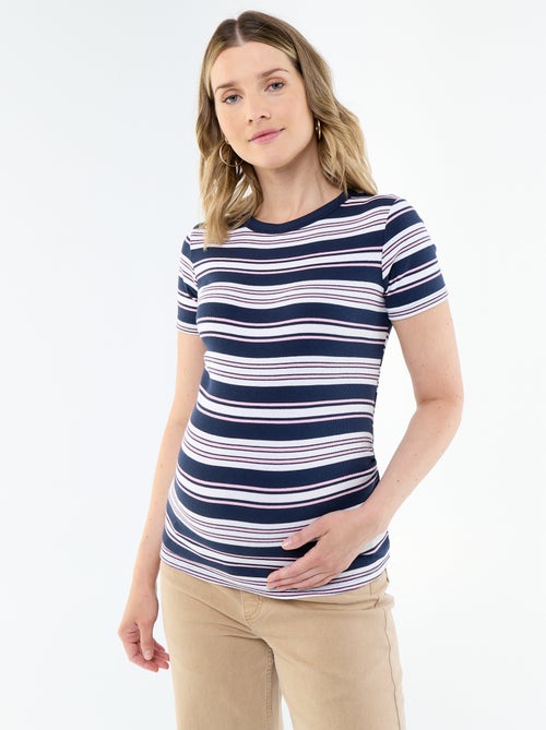 Camiseta de maternidad de canalé - Kiabi