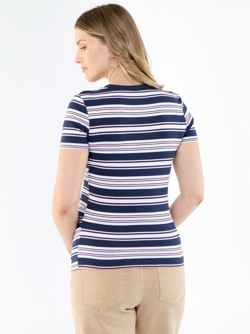 Camiseta de maternidad de canalé - Kiabi