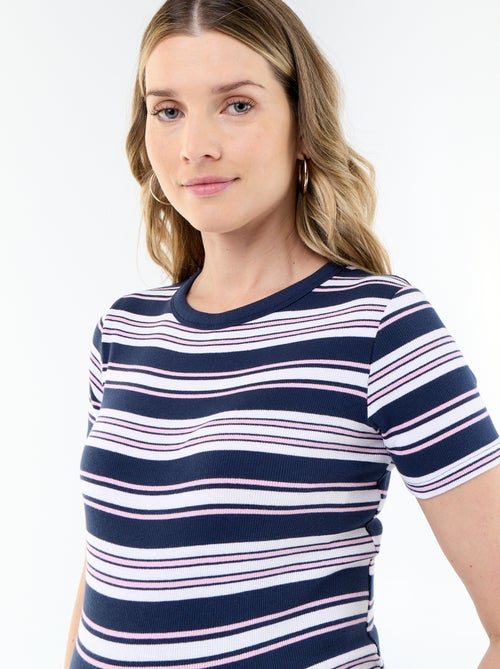 Camiseta de maternidad de canalé - Kiabi