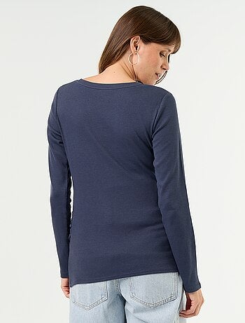 Camiseta de maternidad de canalé