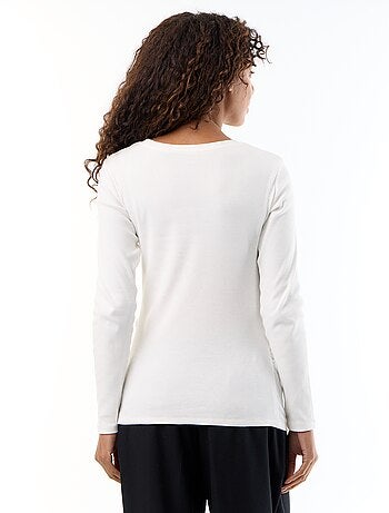 Camiseta de maternidad de canalé
