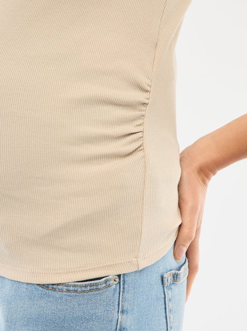 Camiseta de maternidad de canalé - Kiabi