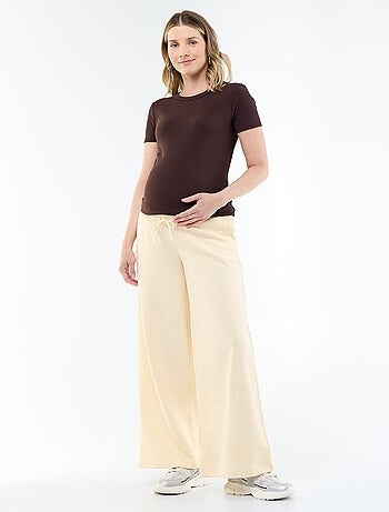 Camiseta de maternidad acanalada