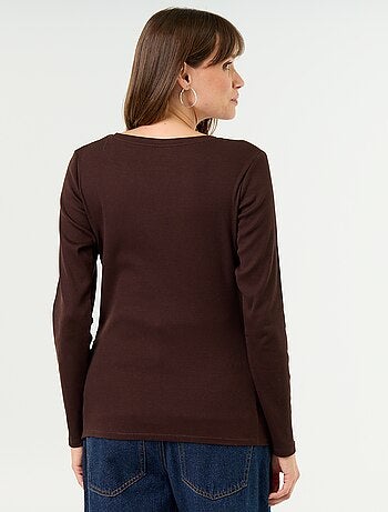 Camiseta de maternidad de canalé
