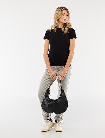 Camiseta de maternidad de canalé