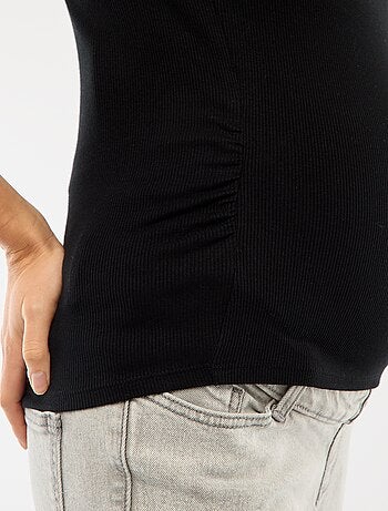 Camiseta de maternidad de canalé