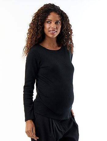 Camiseta de maternidad de canalé