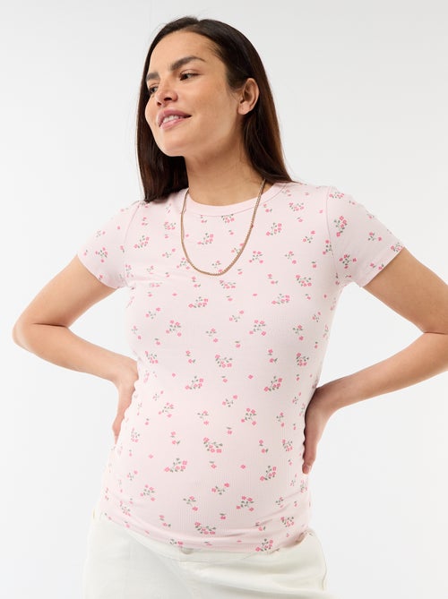 Camiseta de maternidad de canalé - Kiabi