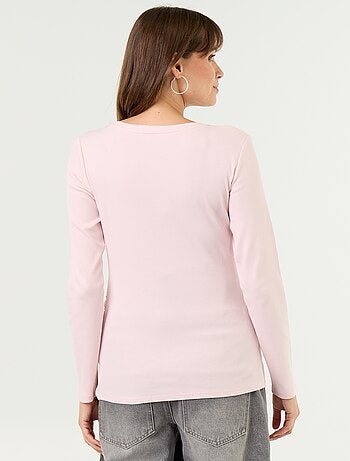 Camiseta de maternidad de canalé