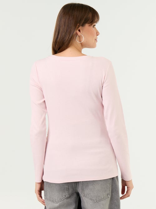 Camiseta de maternidad de canalé - Kiabi