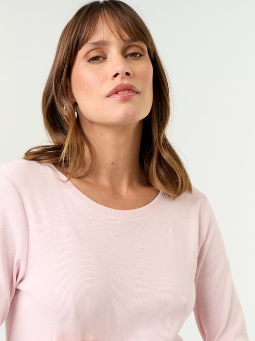 Camiseta de maternidad de canalé - Kiabi