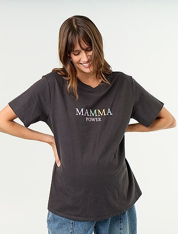 Camiseta de maternidad estampada