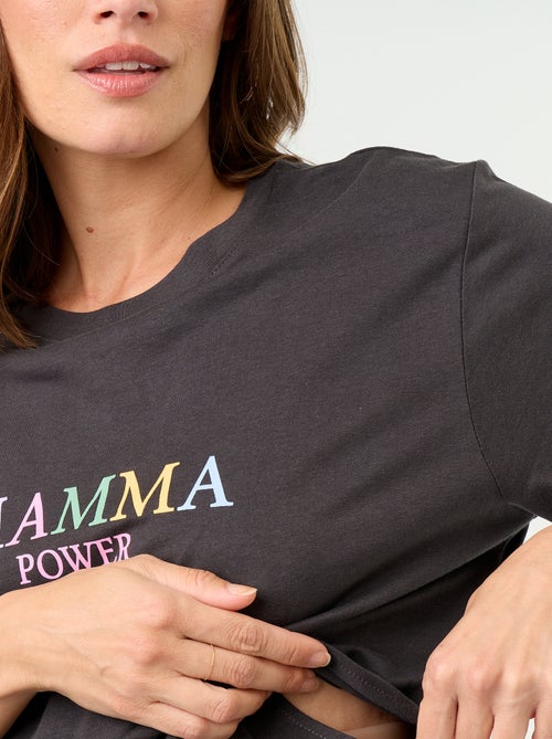 Camiseta de maternidad estampada - Kiabi Camiseta de maternidad estampada - Kiabi