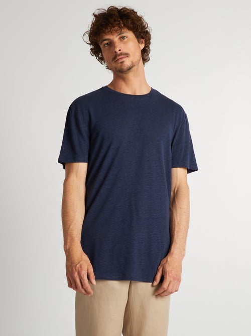 Camiseta de mezcla de lino - Kiabi