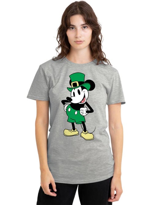 Camiseta de mickey mouse de jaspeado día de san patricio para mujer - disney - Kiabi