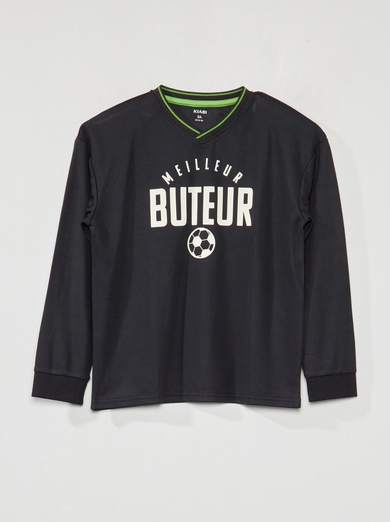 Camiseta de microfibra NEGRO - Kiabi